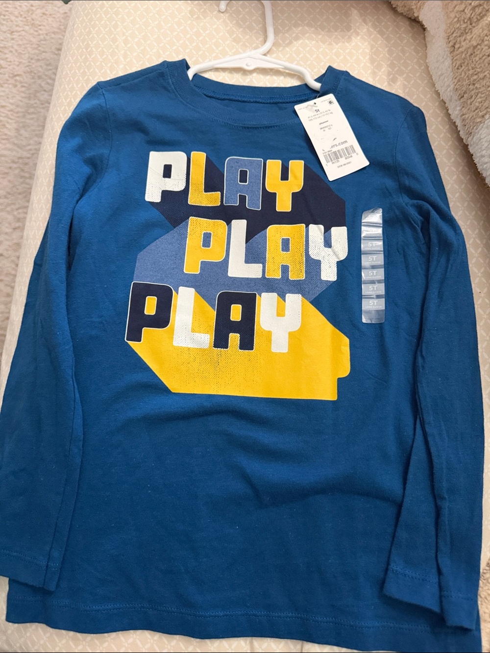 Carters Kids' Play Graphic Long-Sleeve Shirt - Blue & Yellow 5T